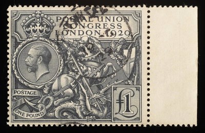 Lot 560 - Great Britain. 1929 U.P.U. £1 marginal, good used