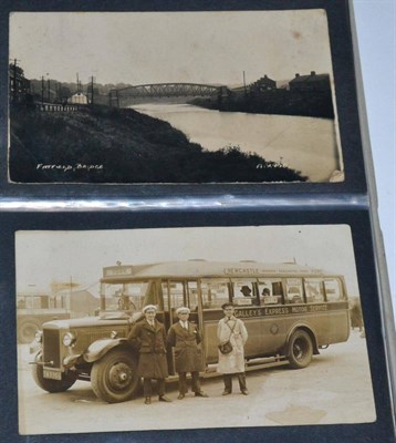 Lot 637 - Sunderland, Roker and Area. Two albums housing vintage to modern. Includes street scenes,...