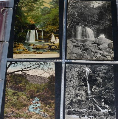 Lot 647 - Waterfalls and Streams - Goathland and Area. A large brown album housing over two hundred and...