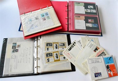 Lot 5 - Seven Boxes housing miscellaneous world, Great Britain FDCs, loose stamps, etc. Includes a box...