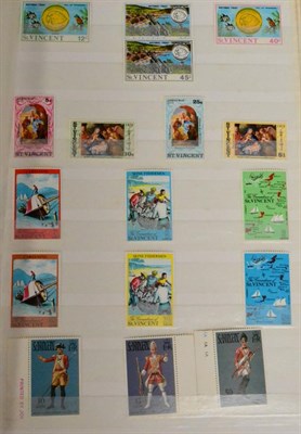 Lot 175 - St Vincent to Samoa. A mainly unmounted QEII collection to the late 1970s in a blue Lighthouse...