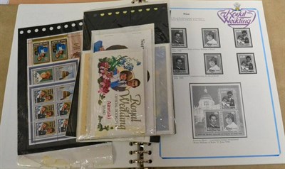 Lot 184 - Royalty. 1981 Royal Wedding, four albums and loose