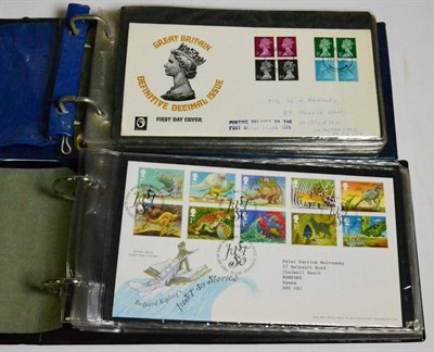 Lot 231 - Great Britain. A 1965 onwards First Day Cover collection in numerous binders. Includes booklet...