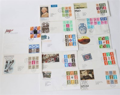 Lot 232 - Great Britain. An accumulation 1970s to 1990s FDCs. All Prestige booklet panes with Bureau cancels.