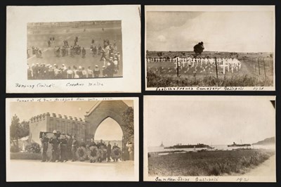 Lot 250 - An Album housing a number of Real Photographic from a member of the British Navy from 1914 to...