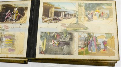 Lot 290 - Japan. A distressed album housing over seventy cards