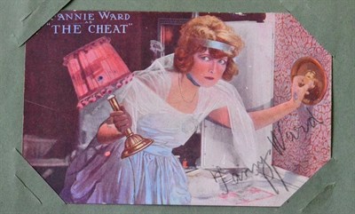 Lot 329 - Actresses. An album housing cards from 1920s and 1930s, includes Gladys Cooper (some with her...