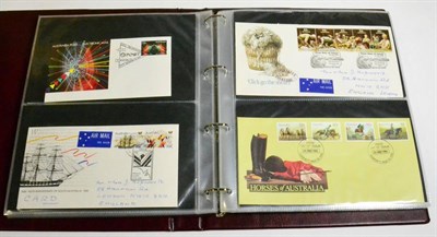 Lot 364 - Australia. A collection of FDCs from 1970 to 1999, plus unused Lighthouse hingeless album pages, as