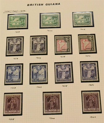 Lot 378 - British Guiana. 1938 to 1952 Definitive set mint with most of the perf, shade and watermark...