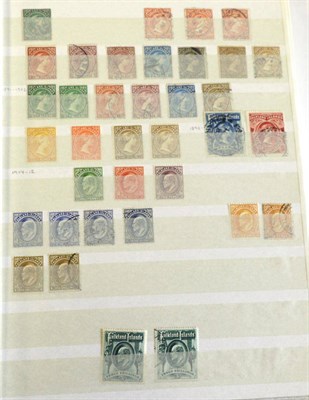 Lot 403 - Falkland Islands and Falkland Island Dependencies. A part filled large red Lighthouse stock...