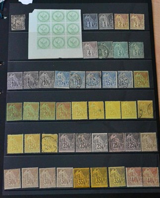 Lot 410 - French Colonies - General Issues. A near complete fresh mint collection. Plus a number of used...