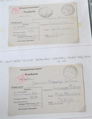 Lot 426 - Germany. A 1942 to 1944 collection of forty-nine letters, covers and cards from a Lieutenant (later