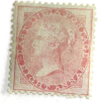 Lot 440 - India. 1856-1864 East India Company Administration. 8a pale carmine (no watermark, perf 14)...