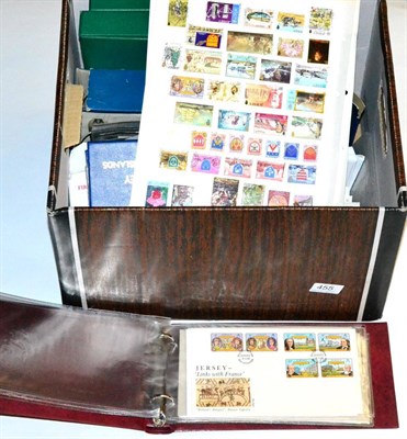 Lot 455 - Jersey. A mint and used collection in two green binders. A collection of FDCs in four albums...