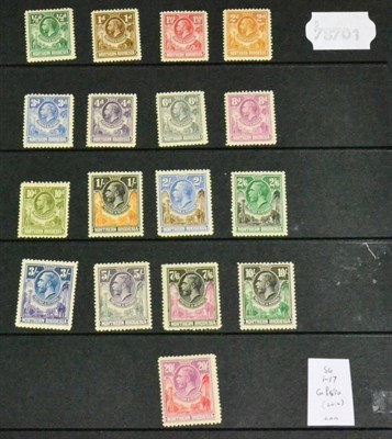 Lot 481 - Northern Rhodesia. 1925 to 1929 lightly mounted mint set