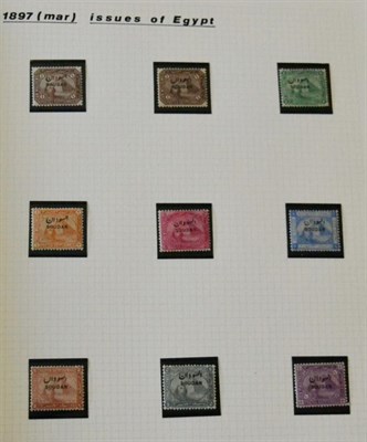 Lot 495 - Sudan. An 1897 to 1970 mint collection in a black Frank Godden album. Noted 1897 set including...