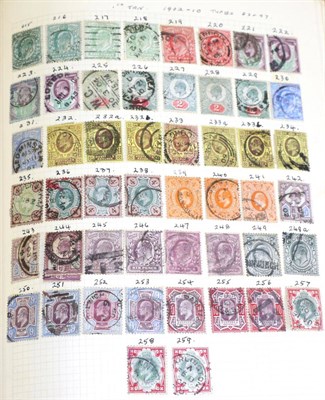 Lot 568 - Great Britain. A King Edward VII to King George VI used collection in a red spring back album....