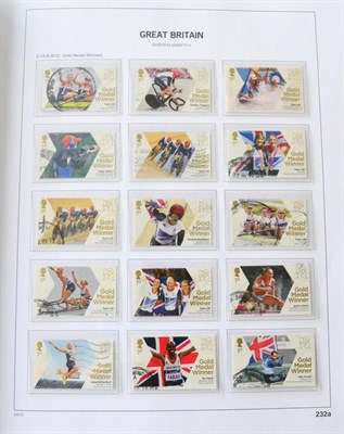 Lot 600 - Great Britain. An 1840 to 2013 used collection in six boxed Davo albums, sparse to 1876. Noted 1840