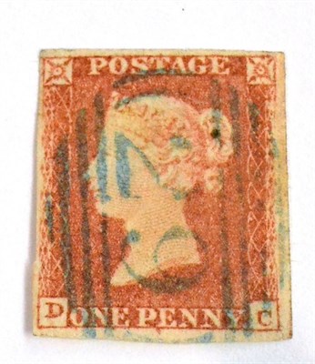 Lot 650 - Great Britain. 1841 1d Red D-C. Four margins (just) cancelled by fine '29' 1844 type postmark...