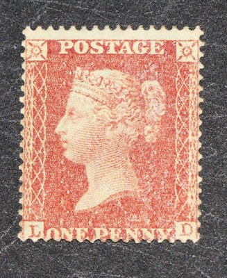 Lot 673 - Great Britain. 1854 1d Red L-D. Centred to bottom. Perf 16, Wmk small crown. Fresh mint