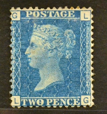 Lot 680 - Great Britain. 1858 to 1876 2d L-G Wmk large crown, Plate 14, centred to lower left. Mint with some