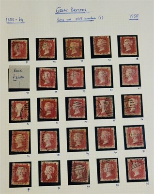 Lot 684 - Great Britain. 1858 to 1879 1d Red complete used Plate collection less Plate 77