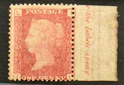 Lot 690 - Great Britain. 1864 to 1879 1d, Plate 177 horizontal strip of three TG-TI. Centred to top....