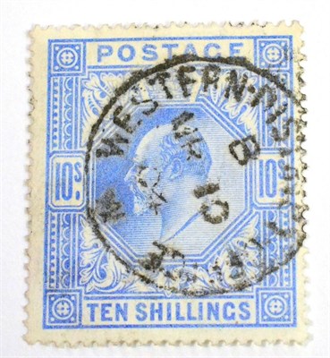 Lot 759 - Great Britain. King Edward VII 10s used.