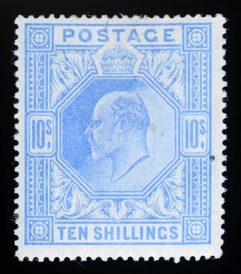 Lot 778 - Great Britain. 1902 10s Ultramarine.  Fresh mint