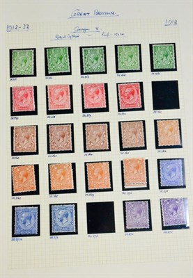 Lot 783 - Great Britain. 1912 to 1924 King George V fresh mint collection. Includes shades