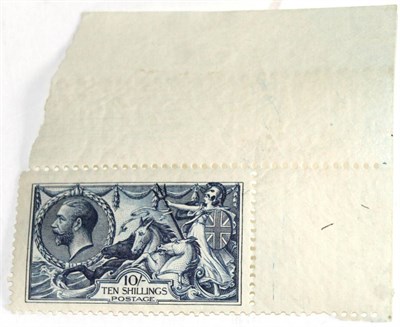 Lot 795 - Great Britain. June 1913 10s mint top right corner, Waterlow printing. Hinged in margins only....