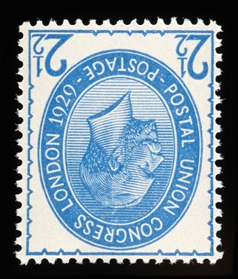 Lot 806 - Great Britain. 1929 P.U.C. 2 1/2d. Lightly mounted mint with inverted Wmk. Well centred