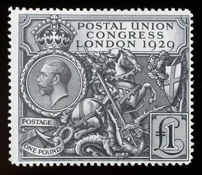 Lot 807 - Great Britain. 1929 U.P.U. £1 unmounted