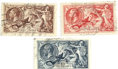 Lot 815 - Great Britain. 1934 re-engraved Seahorse set, used