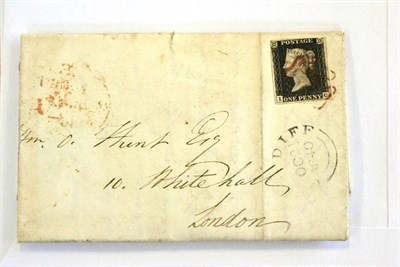 Lot 846 - Great Britain. October 1840 entire to London (from Mr Coffin regarding the prices of Railway...