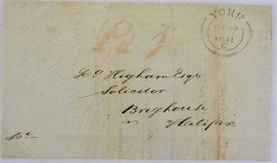 Lot 850 - Great Britain. A small group of eight 1841 to 1845 entires/covers all with the double ringed...