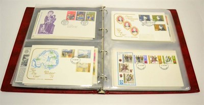 Lot 62 - Two Boxes and a Plastic Container holding all world in albums binders and on loose album pages....