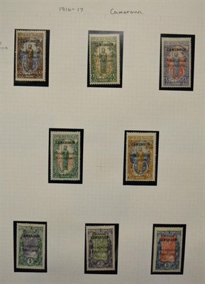 Lot 143 - Cameroons and Chad. A blue multi ring album housing a mint Cameroon 1916 to 1956 collection....