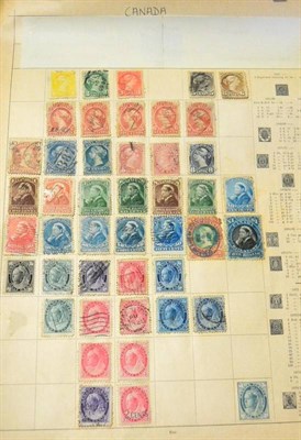 Lot 145 - A Distressed Illustrated Postage Stamp Album. Some countries well filled. Noted USA 1893  Columbian