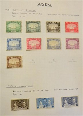 Lot 146 - Mint British Commonwealth mid 1930's to early QEII in a blue multi ring album. Includes better...