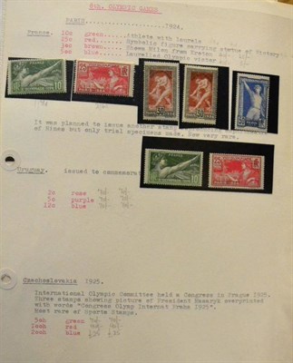 Lot 178 - Olympic Games. Binders housing worldwide issues representing the Games from 1906 onwards...