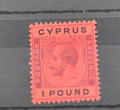 Lot 287 - Cyprus. 1924 to 1928 £1 mint