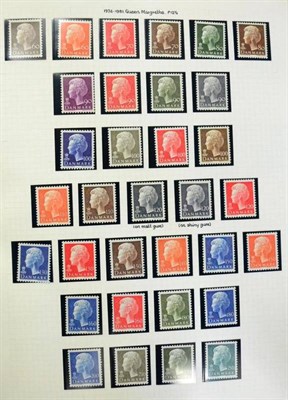 Lot 292 - Denmark. A binder housing a neat, mint 1974 to 1997 collection. A further binder housing a used...