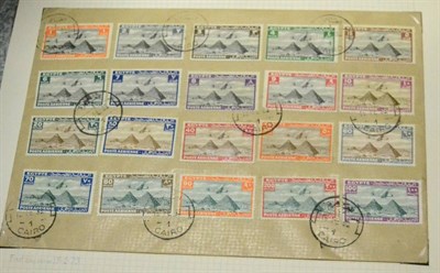 Lot 299 - Egypt. A 1933 to 1963 mint and used collection, with some FDC's  in seven albums. Noted 1933...