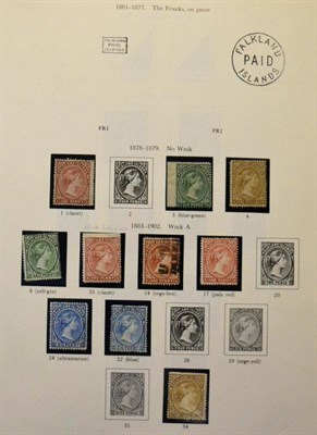 Lot 309 - Falkland Islands. A Stanley Gibbons printed album housing a mint and used collection 1878 to...