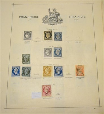 Lot 312 - France. An 1849 to 1943 mint and used collection on loose album leaves, with some of the...