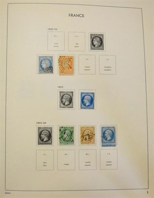 Lot 314 - France. An 1849 to 1982 mint and used collection in a Davo album. Well represented through all...