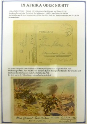 Lot 330 - Germany. 1942 North African Campaign. A group of twenty cards, covers, pictorial cards etc,...