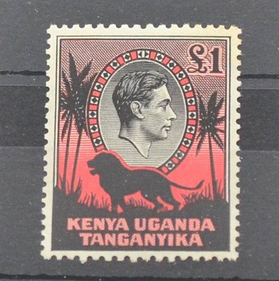 Lot 380 - Kenya, Uganda and Tanganyika. 1938 31 Lion definitive, Perf 11 3/4 x 13. Very fresh mint