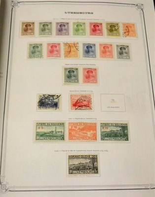 Lot 385 - Luxembourg. 1907 to 1967  mint and used collection in a printed album. Noted Child Welfare mint...